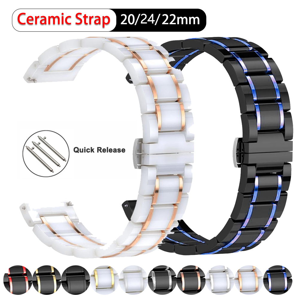 Luxury Watch Galaxy - 20mm 22mm 24mm Ceramic band For