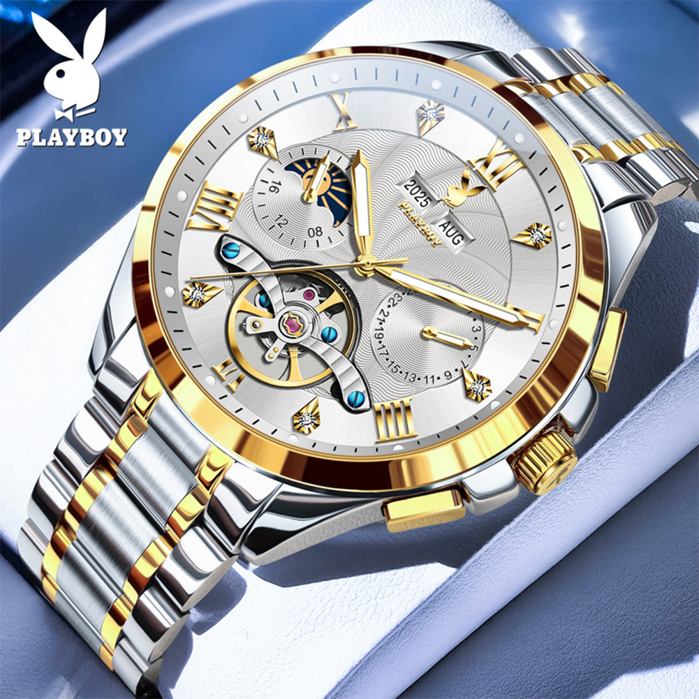 Rolex Watch Daytona - PLAYBOY 3090 Luxury Men's Automatic Mechanical