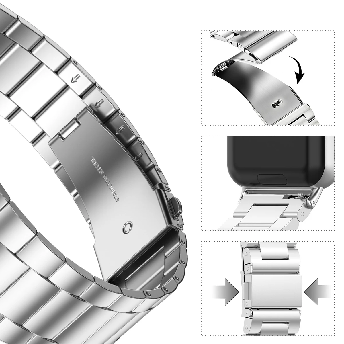 Stainless Steel Strap For Sams - Luxury Watch Galaxy 评论和价格