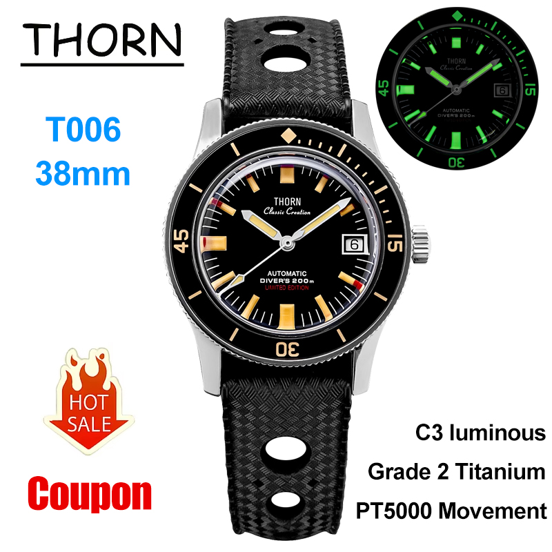 Thorn T006 Mechanical Watch 50 - Luxury Watch Grade 评论和价格