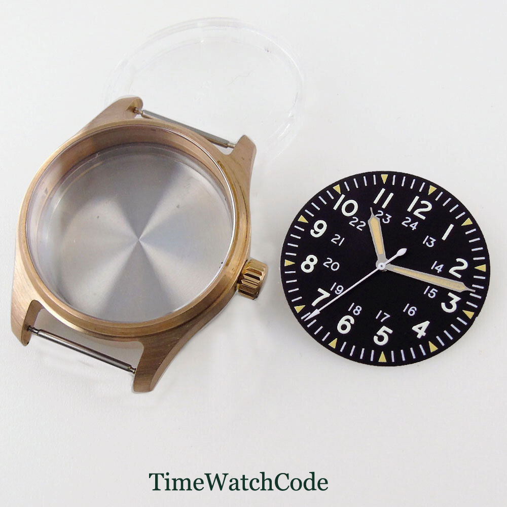 39mm Pilot Diver Watch Case So - Bronze Case Watch 评论和价格