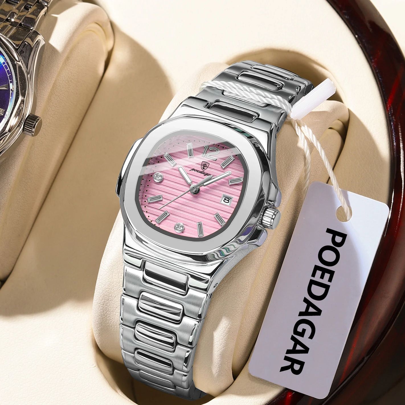 POEDAGAR Square Fashion Woman  - Luxury Watch Ladies 评论和价格