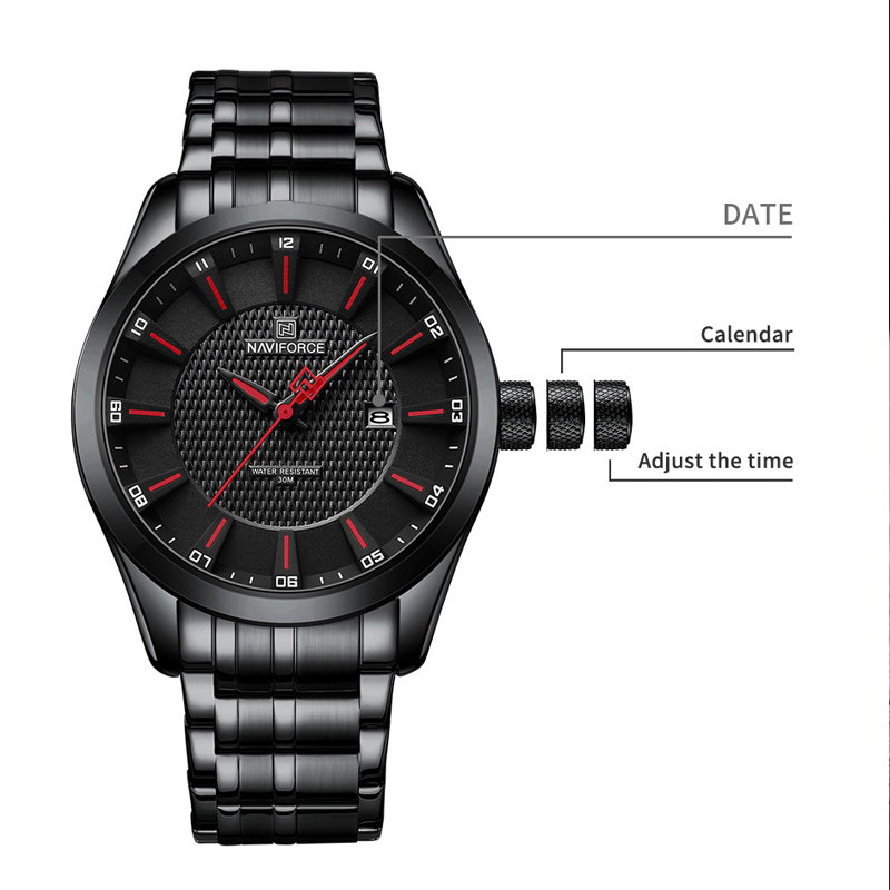 NAVIFORCE Men's Quartz Watch F - Luxury Watch Trading 评论和价格