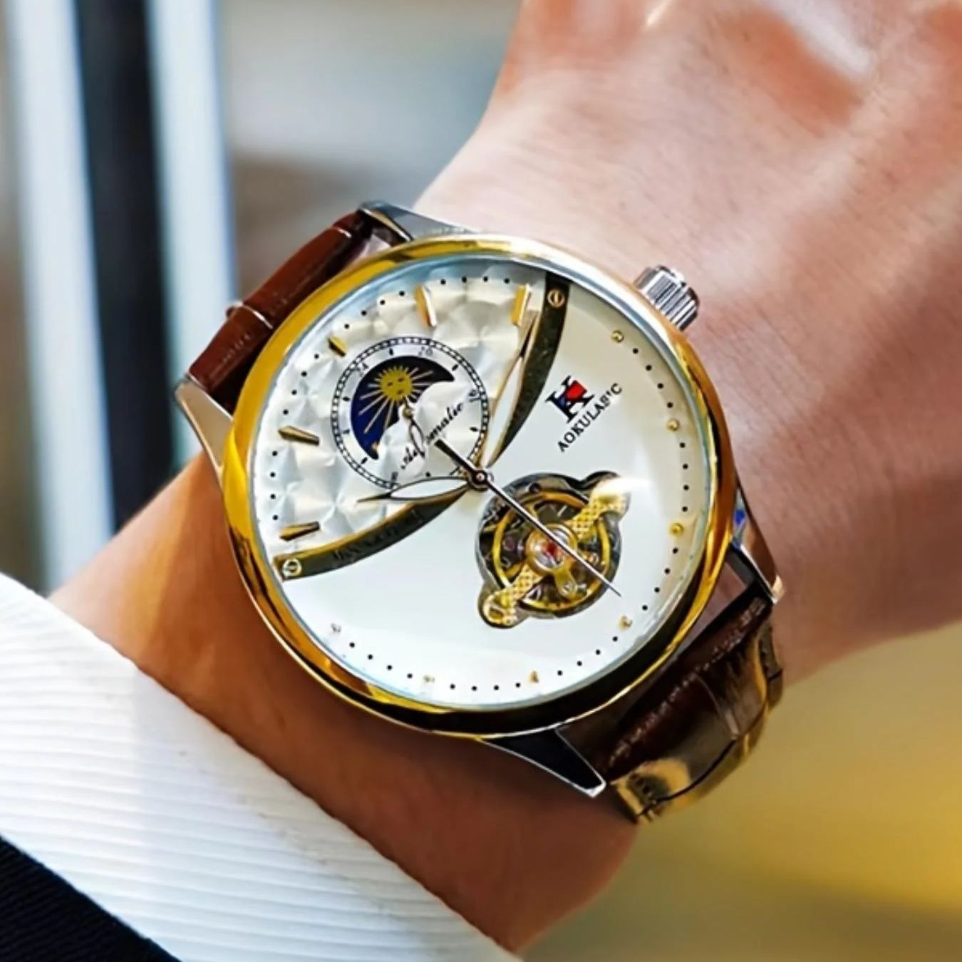 Luxurious Men's Automatic Mech - Luxury Watch It 评论和价格