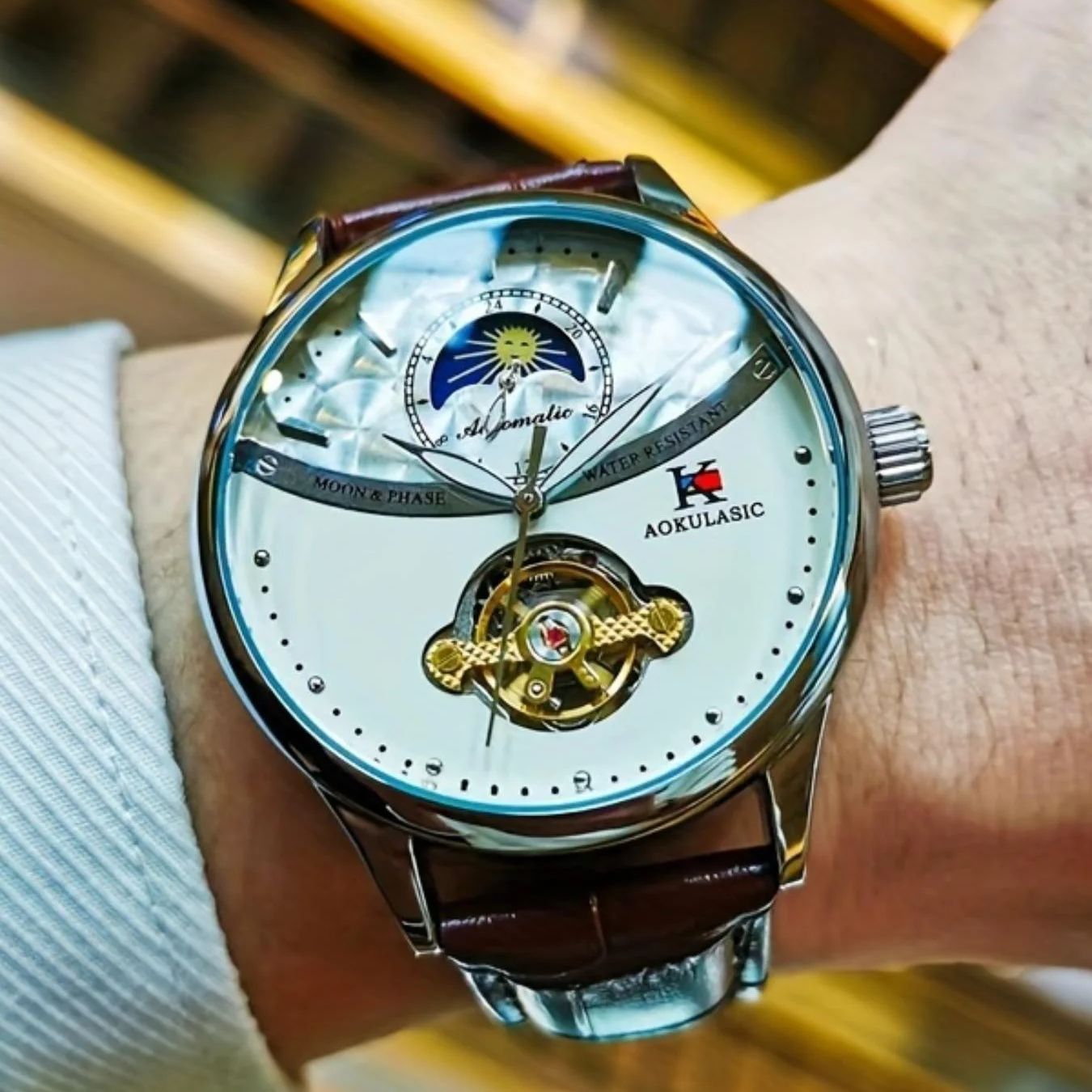 Luxurious Men's Automatic Mech - Luxury Watch It 评论和价格