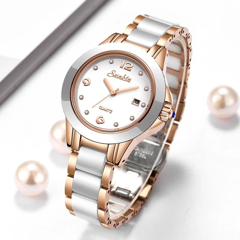 Sunkta Fashion Casual Quartz W - Luxury Watch Ladies 评论和价格