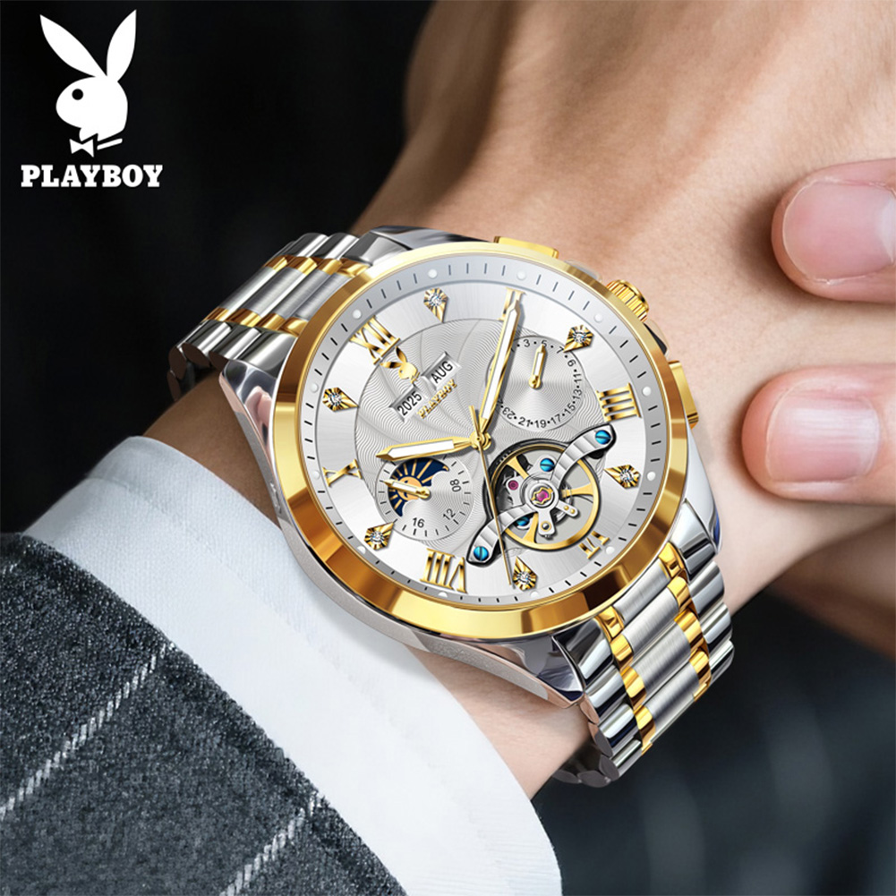 PLAYBOY 3090 Luxury Men's Auto - Rolex Watch Daytona 评论和价格