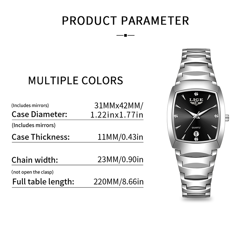LIGE Watch women Business Luxu - Luxury Watch Ladies 评论和价格