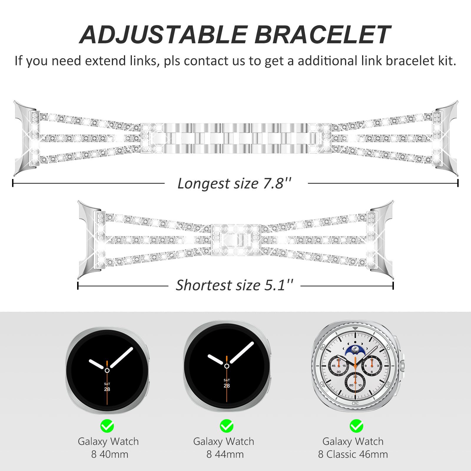 Diamond Strap For Samsung Gala - Luxury Watch Galaxy 评论和价格