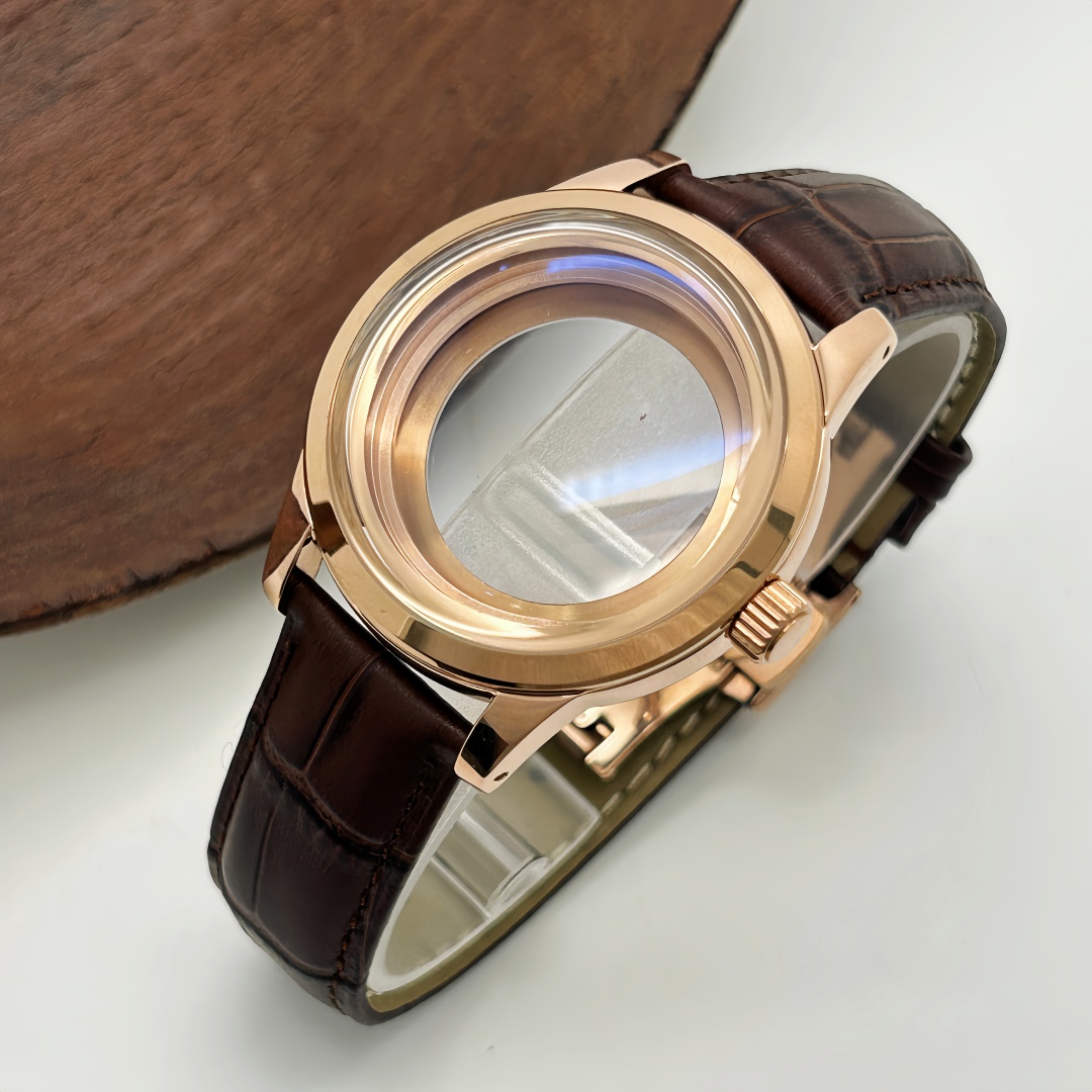 39mm Watch Case Butterfly Doub - Bronze Case Watch 评论和价格