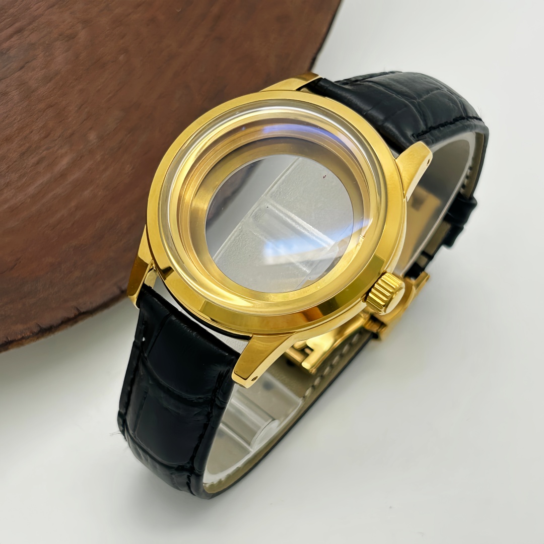 39mm Watch Case Butterfly Doub - Bronze Case Watch 评论和价格